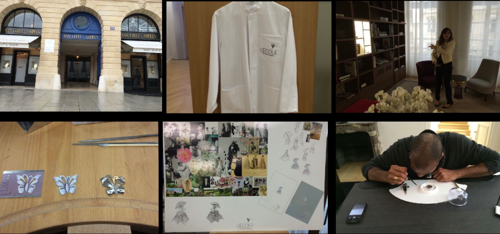 L'ÉCOLE Van Cleef & Arpels, Paris, at the bench with the gouacheurs and setters