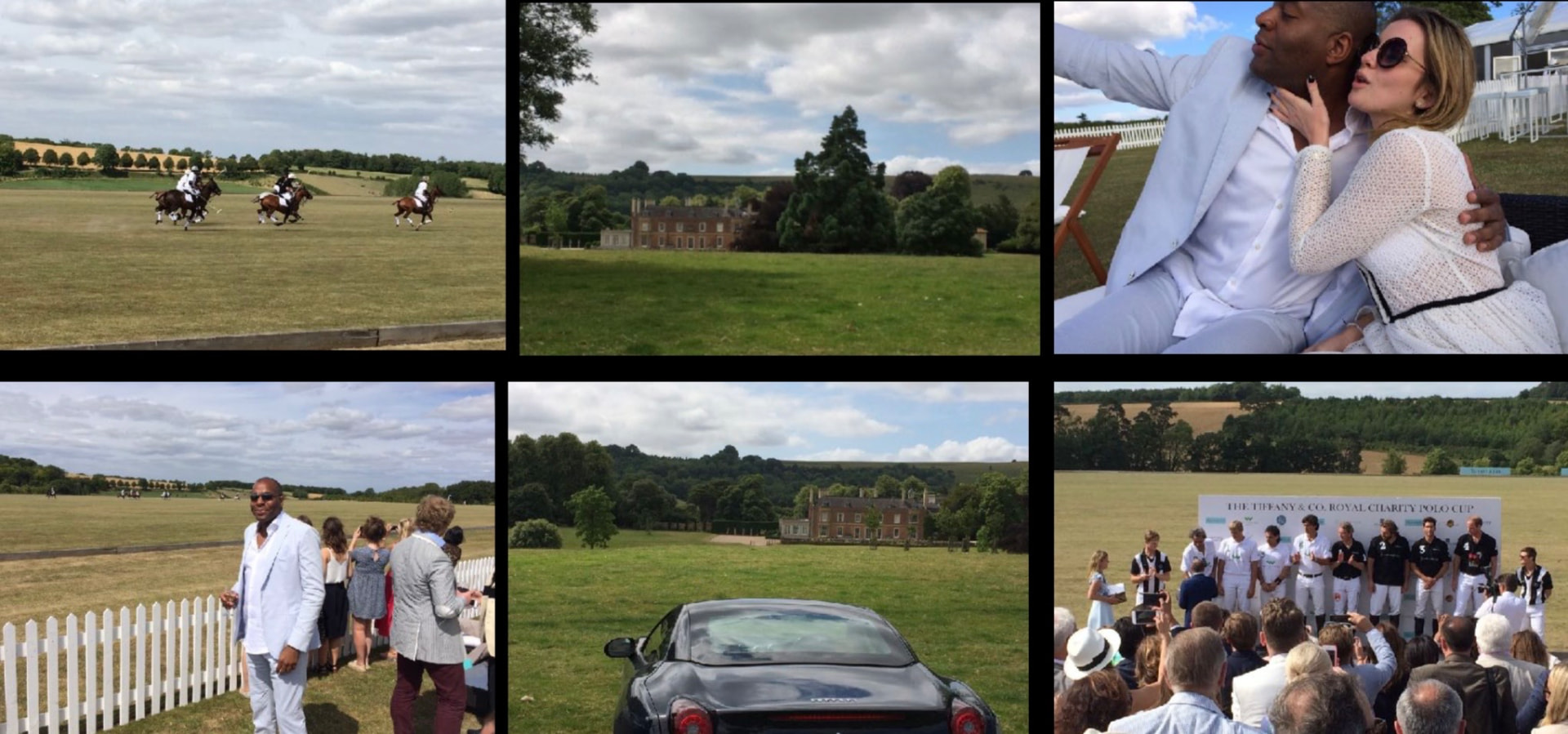 Royal Charity Polo Cup in full, the chukka, the house across the park and the prize-giving